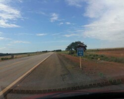 Img 1- KM 19 da BR251-GO sentido Brasília. Obs. Não existe nesta data 08/03/2021 o marco KM19 no sentido Unaí.
