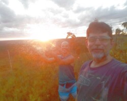 10-Vista do pôr do sol à direita da Base1 KM19-BR251-DF